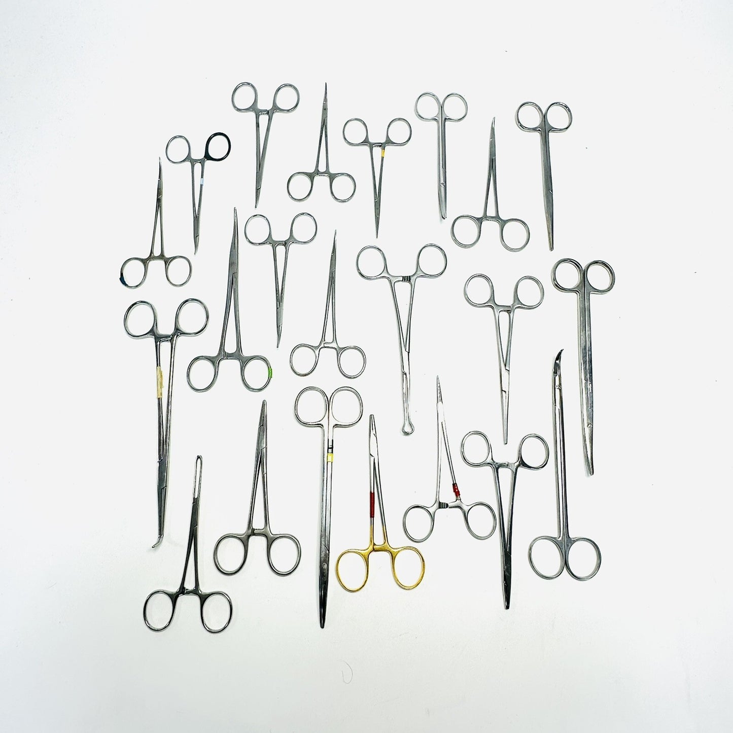 Surgical Forceps Stainless Steel Lot of 22 Instruments