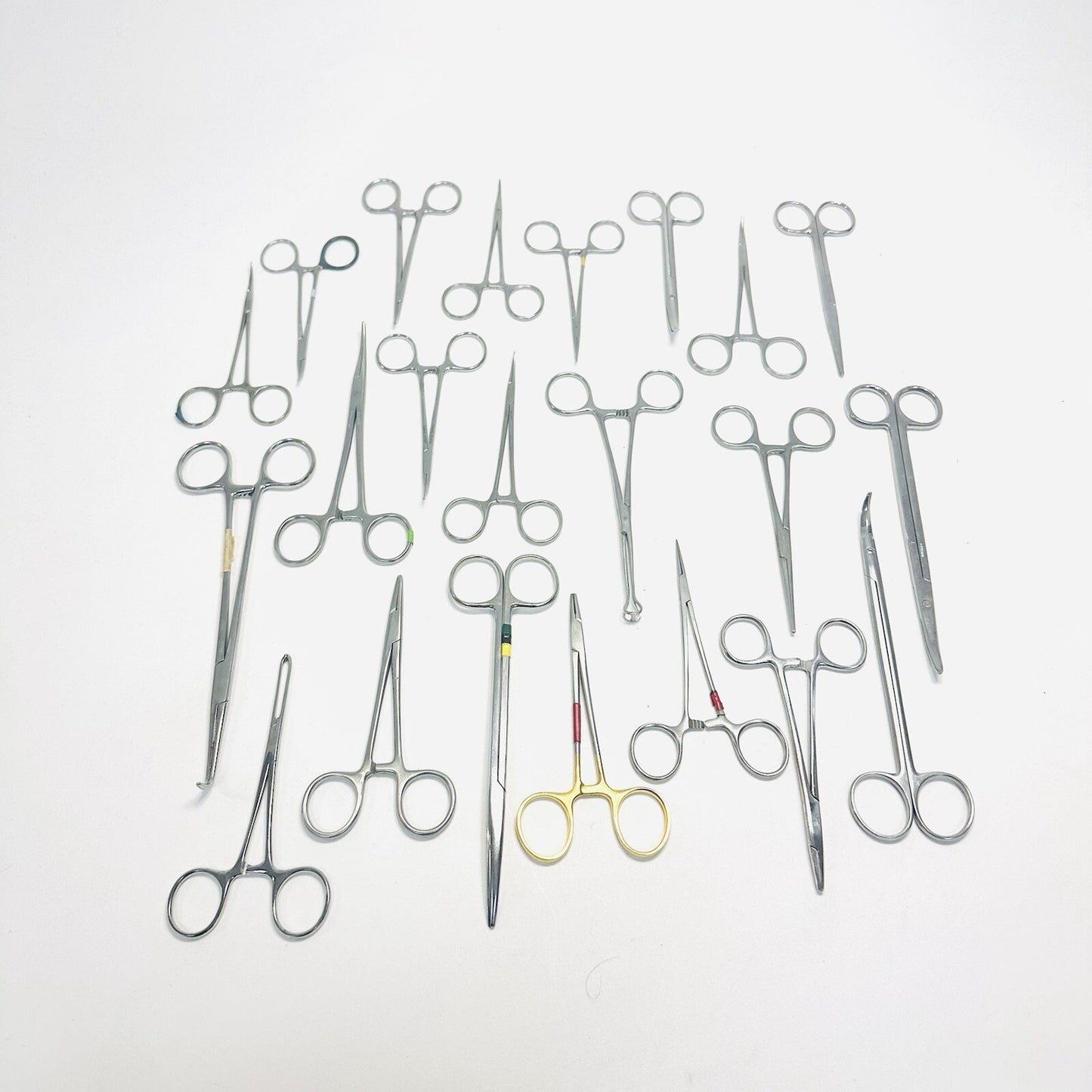 Surgical Forceps Stainless Steel Lot of 22 Instruments