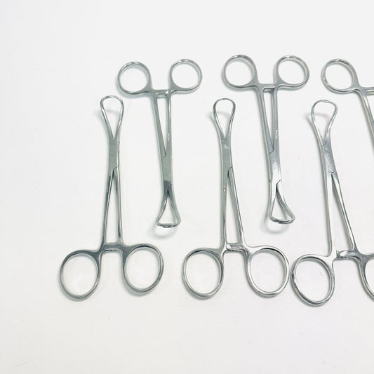 Surgical Backhaus Towel Forceps 5 1/4" Long Stainless Steel Lot of 8 Instrument
