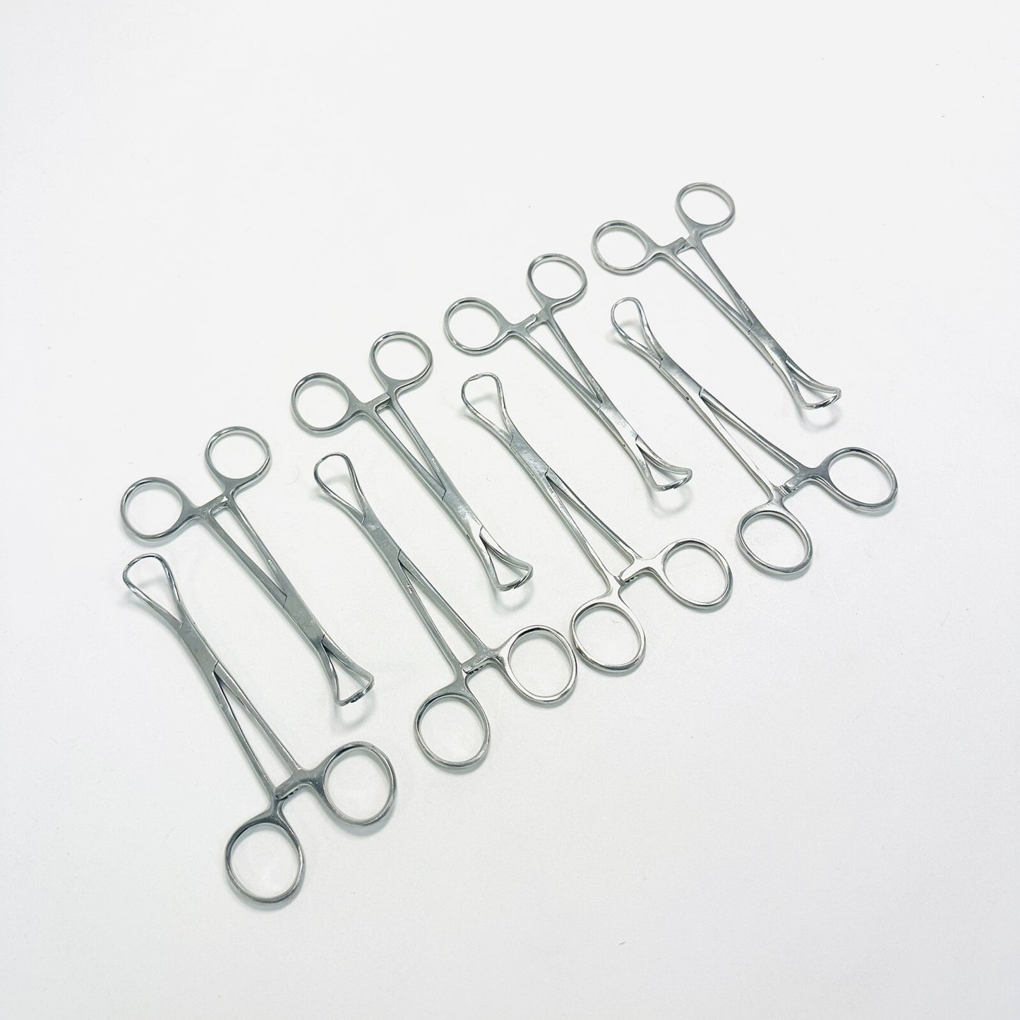 Surgical Backhaus Towel Forceps 5 1/4" Long Stainless Steel Lot of 8 Instrument