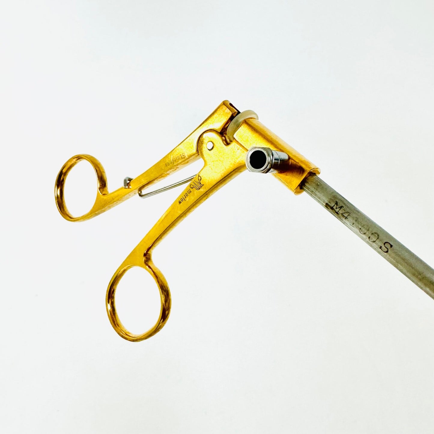 Cooper surgical / MARLOW M4100S Angled Needle Holder W/ Spring Handle 14" Length