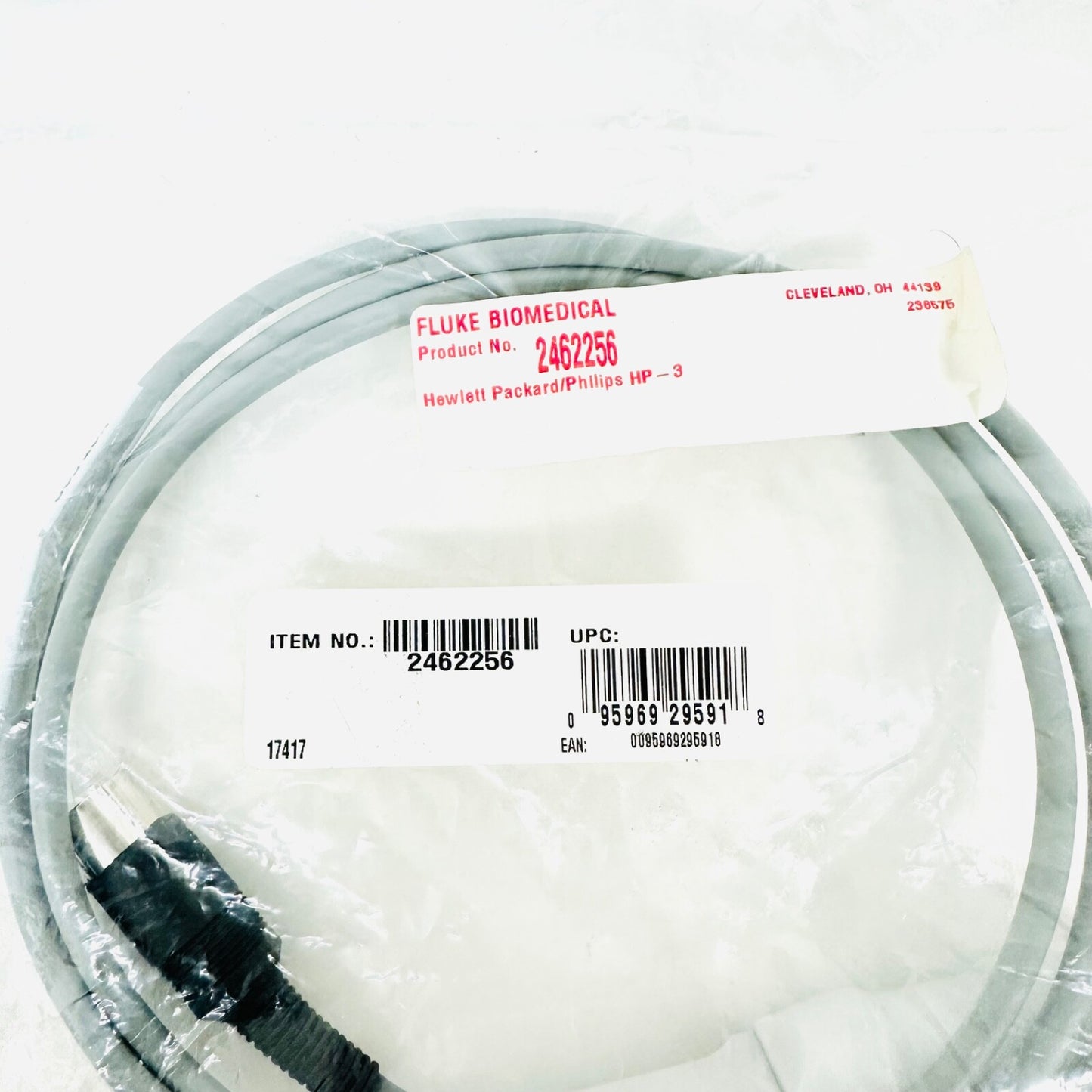 Fluke Biomedical 2462256 HP BP Cable (HP-3 Monitor) as is