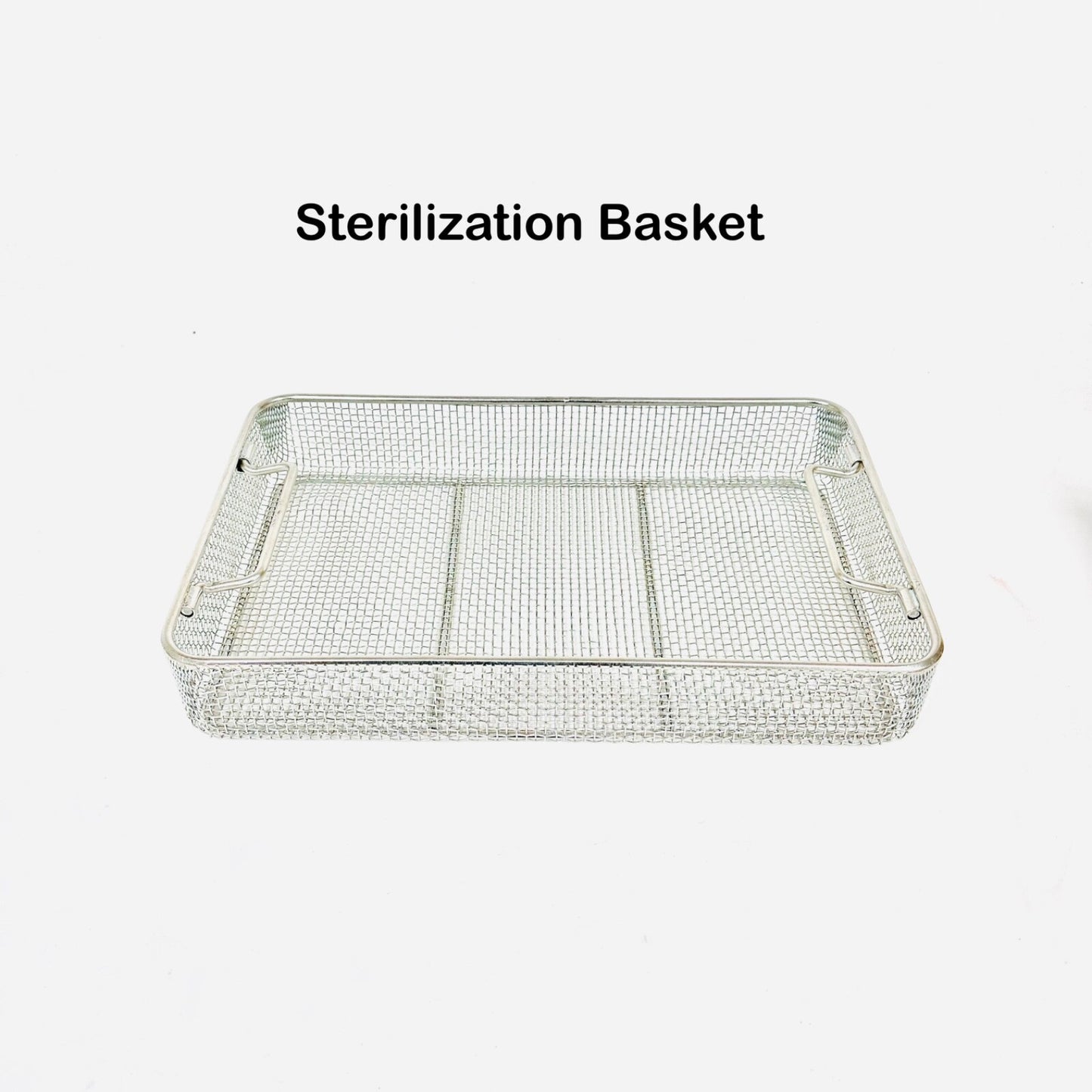 Stainless Steel Sterilization Wire Basket 15 X 9 X 2.5 Inch for Instruments