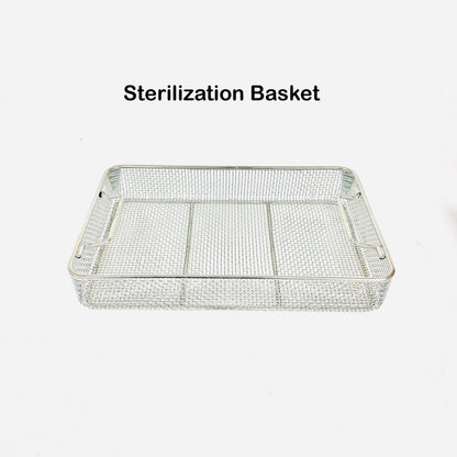 Stainless Steel Sterilization Wire Basket 15 X 9 X 2.5 Inch for Instruments