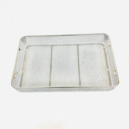 Stainless Steel Sterilization Wire Basket 15 X 9 X 2.5 Inch for Instruments