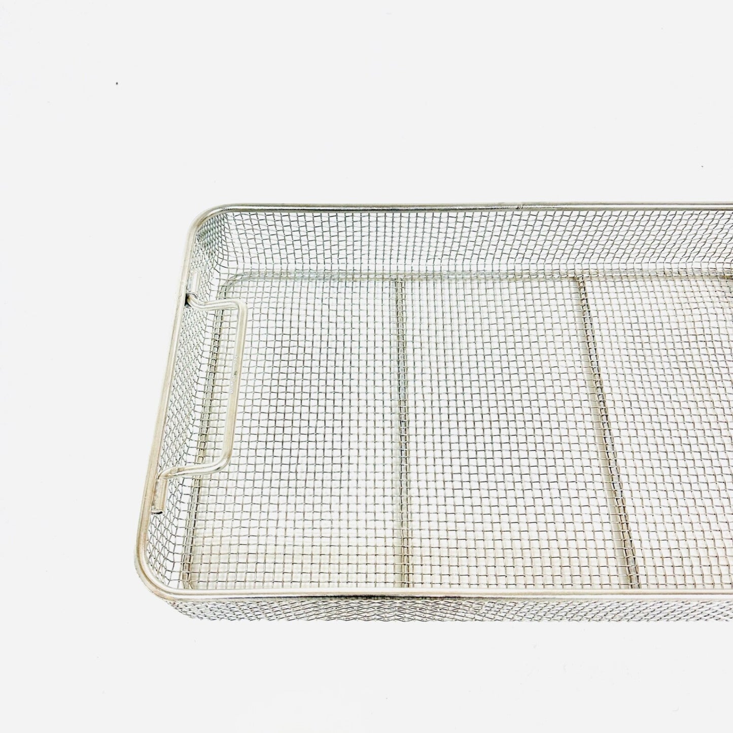 Stainless Steel Sterilization Wire Basket 15 X 9 X 2.5 Inch for Instruments
