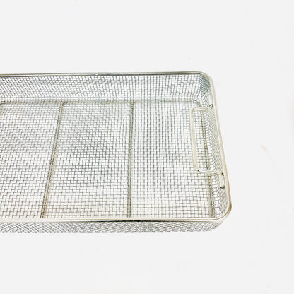 Stainless Steel Sterilization Wire Basket 15 X 9 X 2.5 Inch for Instruments
