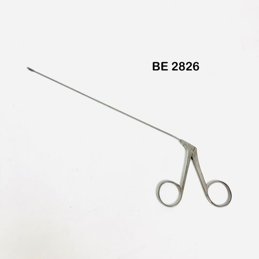 V. Mueller BE2826 Microlaryngeal Grasping Forceps Angled Left JACKO CUP 9-1/2 In