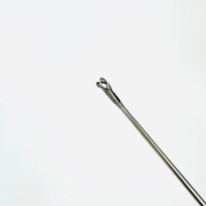 V. Mueller BE2826 Microlaryngeal Grasping Forceps Angled Left JACKO CUP 9-1/2 In