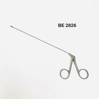 V. Mueller BE2826 Microlaryngeal Grasping Forceps Angled Left JACKO CUP 9-1/2 In