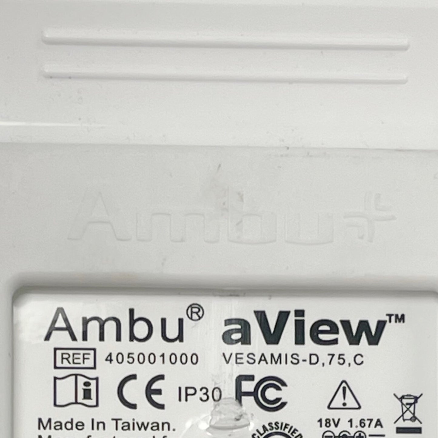 Ambu REF 405001000 aView Monitor With Power Supply