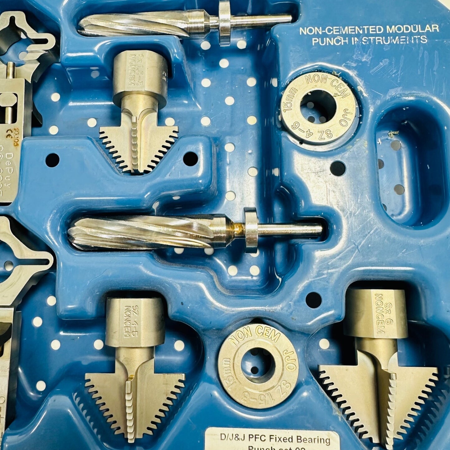 Depuy Orthopedics Non Cemented Modular Punch Instruments AS IS ( NO LID )