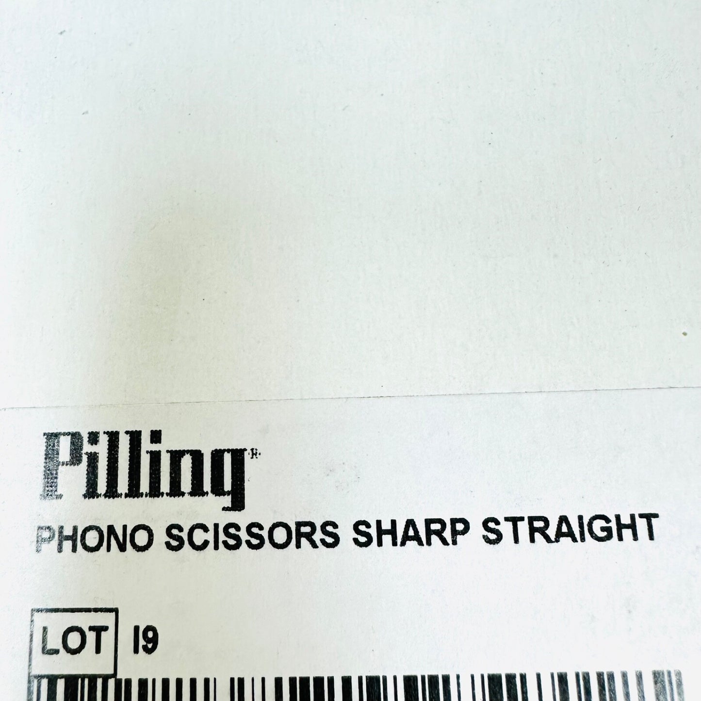 PILLING 506812 Feder-Ossoff Micro-Laryngeal Scissors Straight, Vertical, 9"