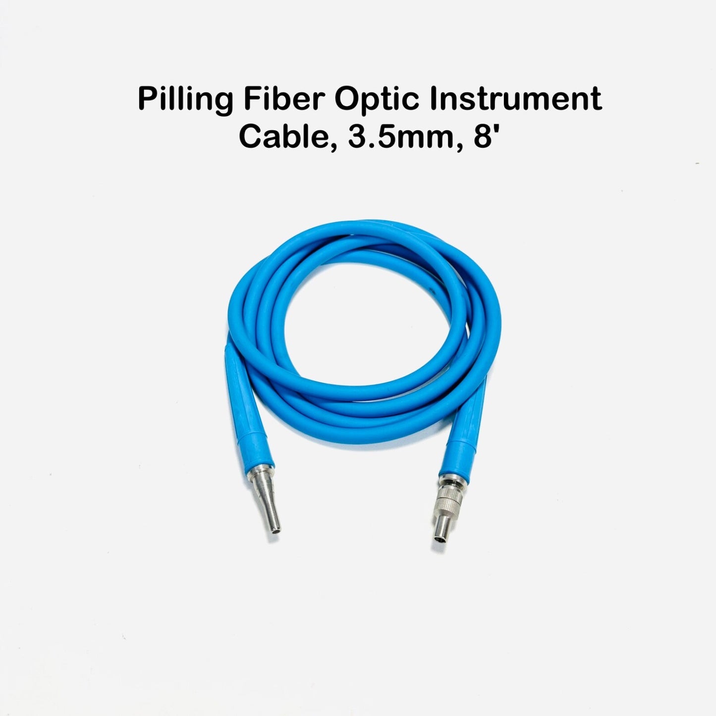 Pilling Fiber Optic Instrument Cable, 3.5mm, 8 Ft Rotating End