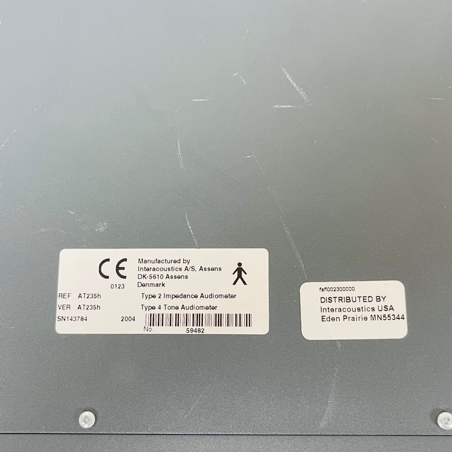 Interacoustics USA REF AT235h Impedance Audiometer Untested as is