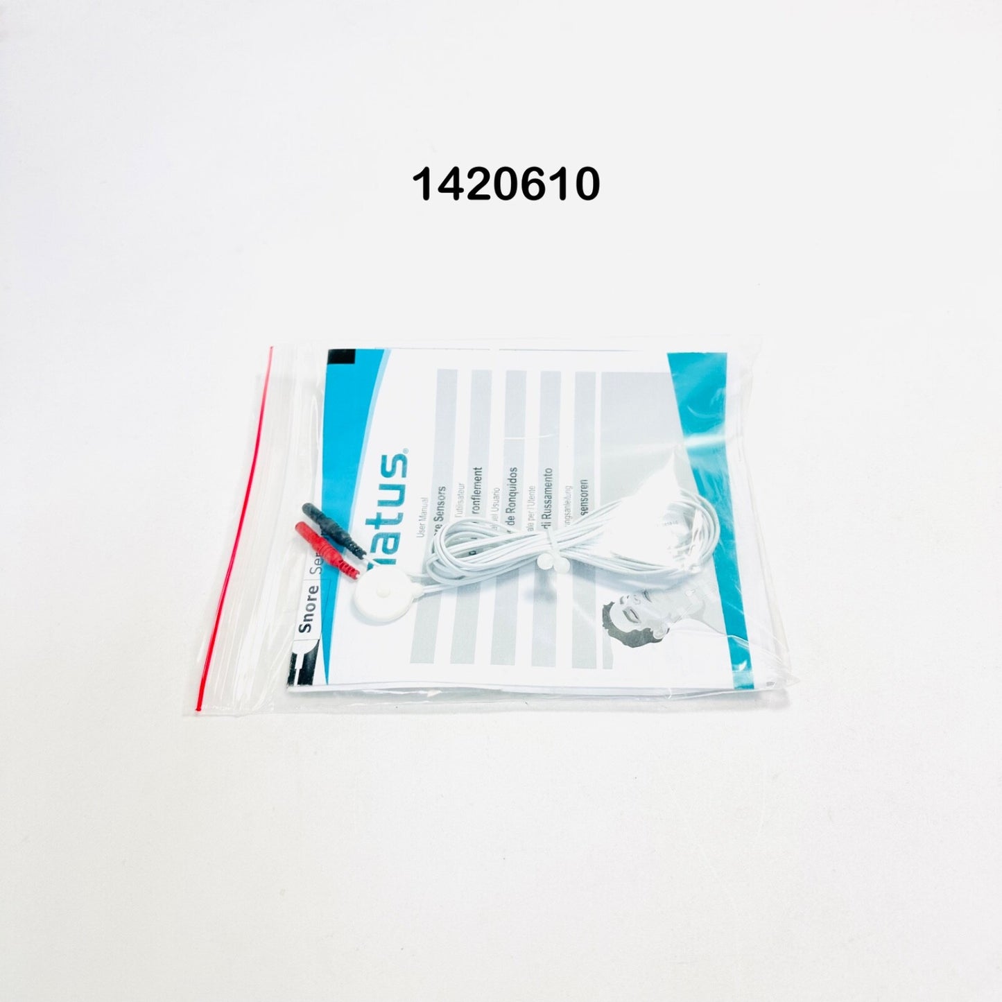 Natus 1420610 Flexible Thermo-Plastic Disc White Piezoelectric Snore Sensor