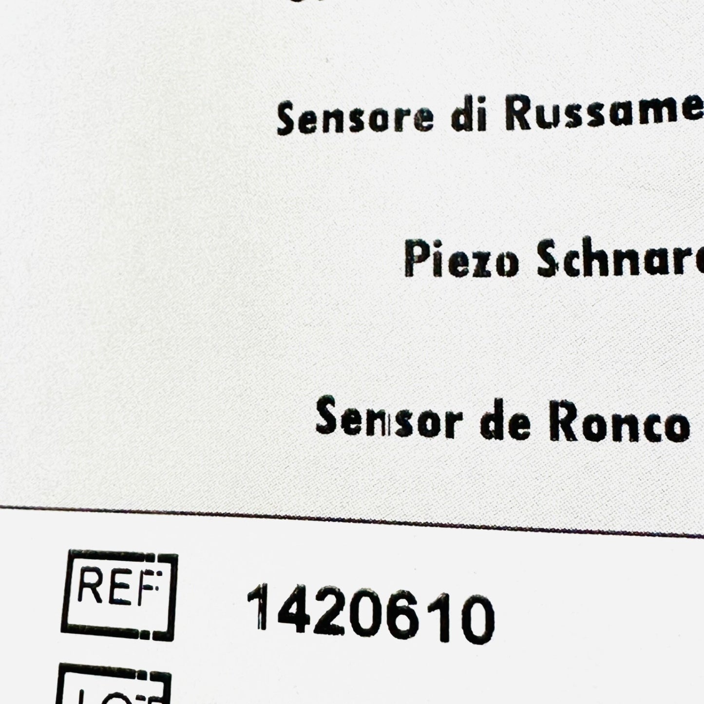 Natus 1420610 Flexible Thermo-Plastic Disc White Piezoelectric Snore Sensor