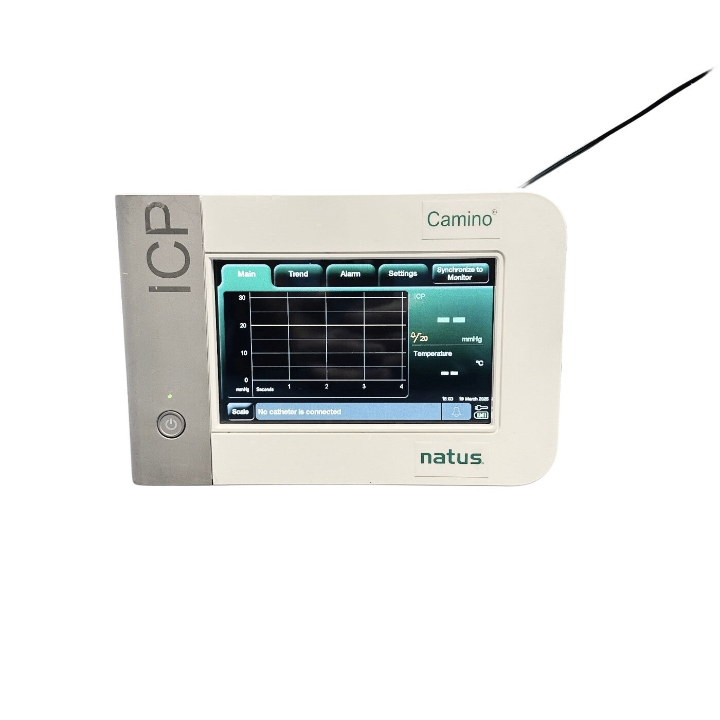 Natus Integra Camino ICP CAM02 Monitor with CAMCABL & Power Adapter