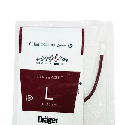 Draeger MP00931 NBP Single Use Cuffs, 31-40cm , Large Adult  10/Pack (NEW)