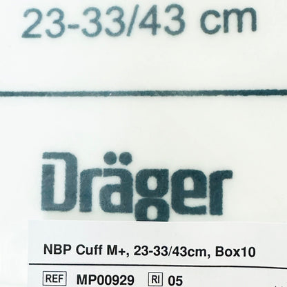 Draeger MP00929 NBP Cuff M+, 23-33 / 43cm, 10/Pack
