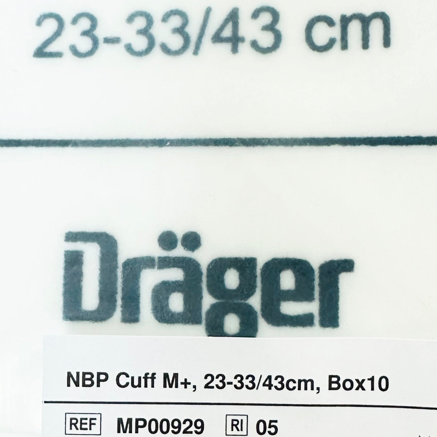 Draeger MP00929 NBP Cuff M+, 23-33 / 43cm, 10/Pack