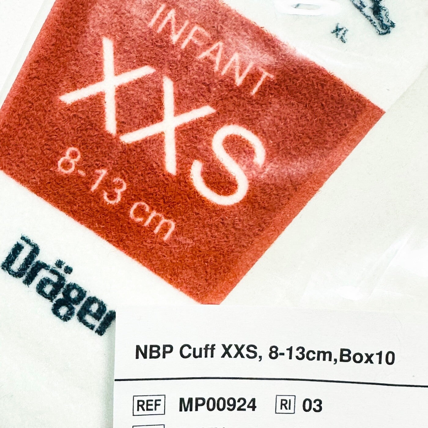 Draeger MP00924 NBP Cuff XXS, 8-13cm , 10/Pack