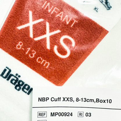 Draeger MP00924 NBP Cuff XXS, 8-13cm , 10/Pack