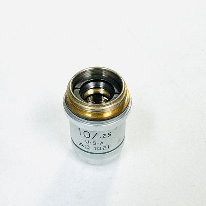 american optical 1021 PLAN ACHRO 10/.25 Microscope Objective