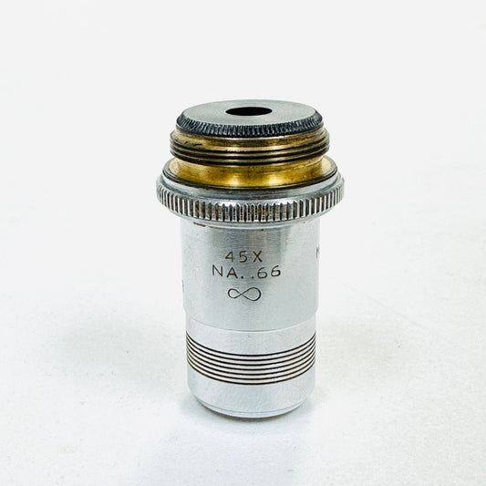 AO Spencer 1116  45X N.A. .66 Microscope Objective Lens Made in USA