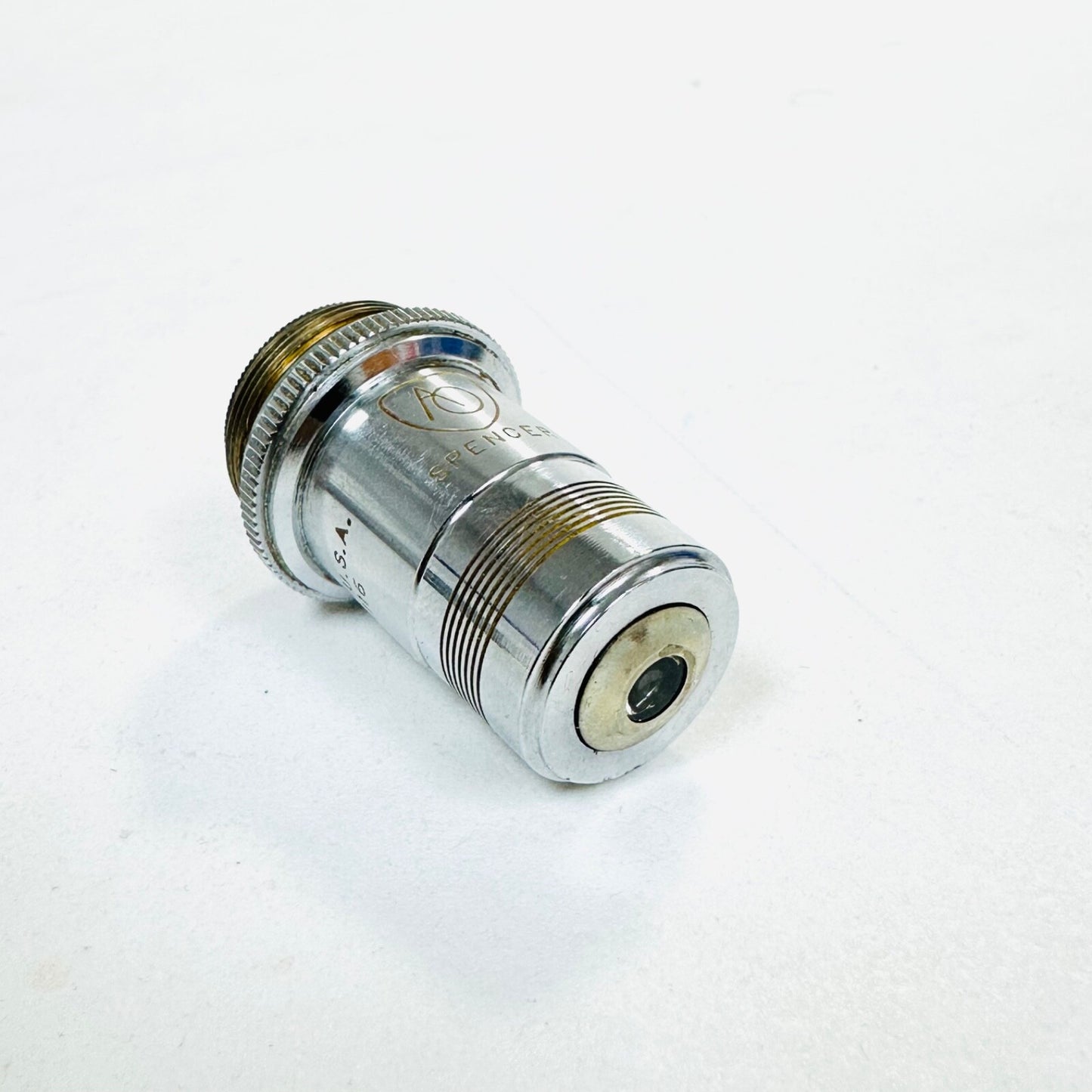 AO Spencer 1116  45X N.A. .66 Microscope Objective Lens Made in USA