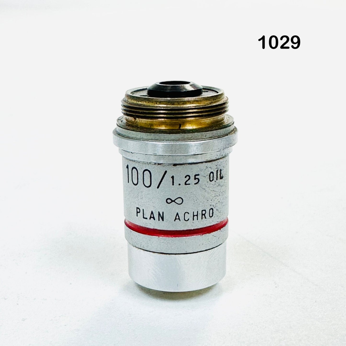 AO 1029  100/ 1.25 0IL PLAN ACHRO Microscope Objective Lens Made in USA