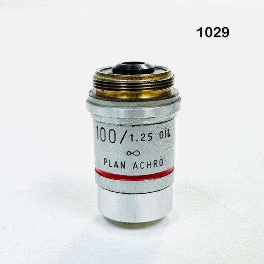 AO 1029  100/ 1.25 0IL PLAN ACHRO Microscope Objective Lens Made in USA