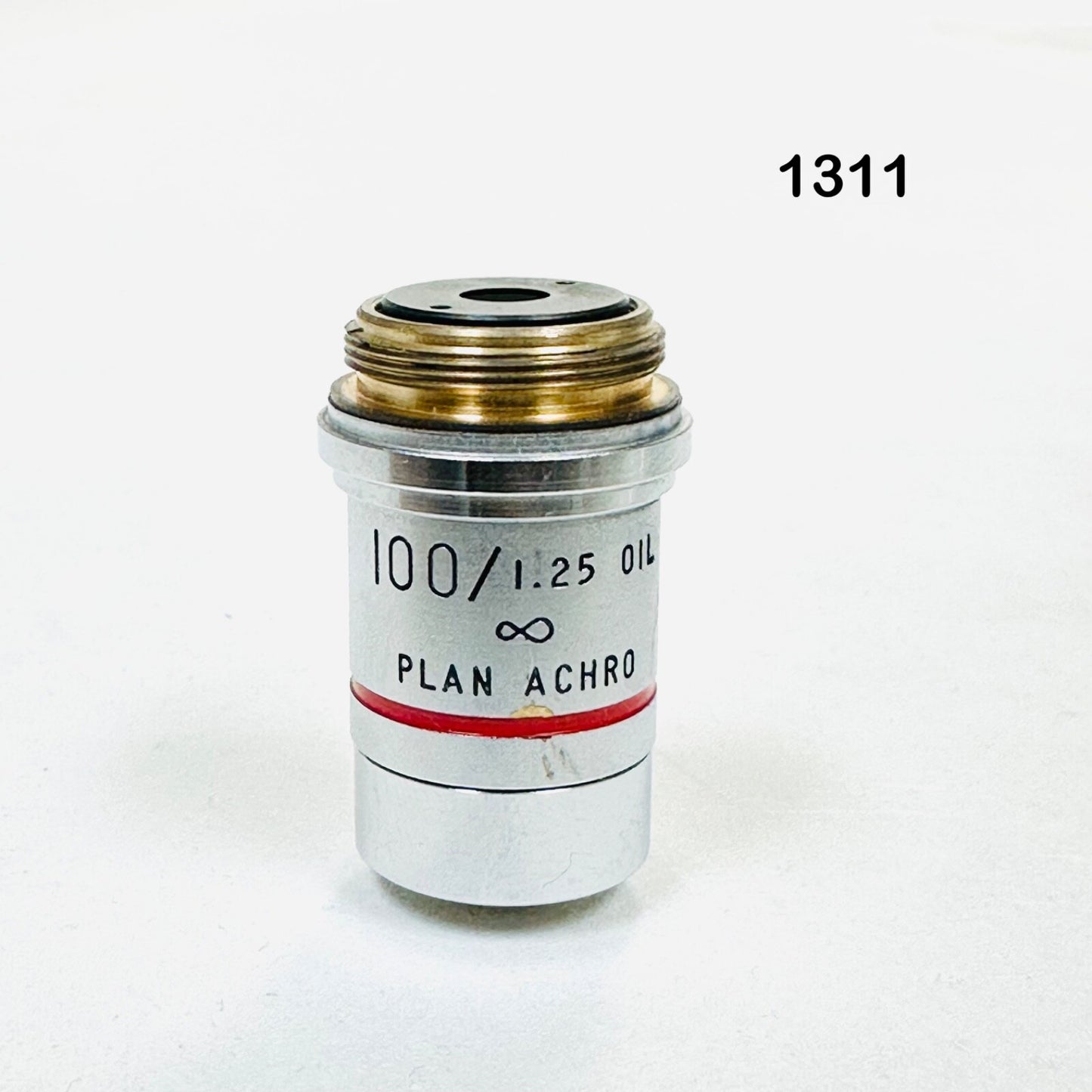 AO 1311  100/1.25 0IL PLAN ACHRO Microscope Objective Lens Made in USA