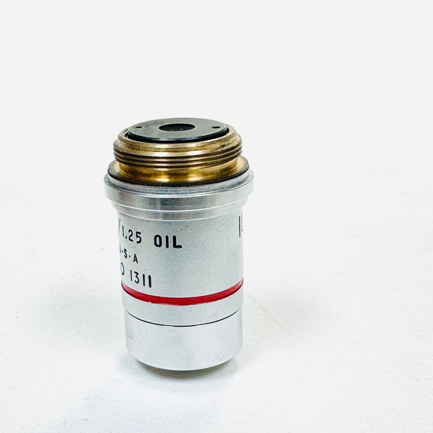 AO 1311  100/1.25 0IL PLAN ACHRO Microscope Objective Lens Made in USA