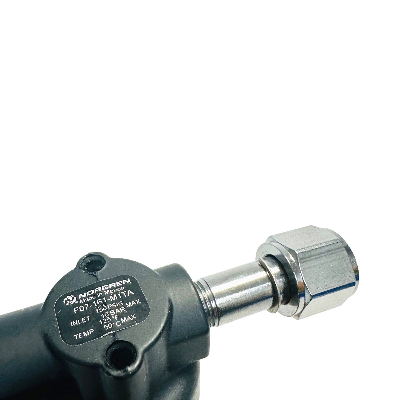 Norgren F07-161-M1TA Filter, 1/8" PTF Port, Polycarbonate, Manual, 5um, 150psi