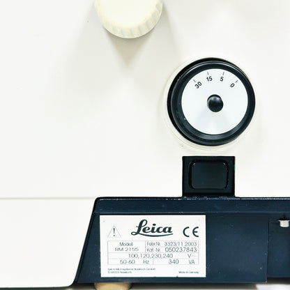 Leica RM2155 Rotary Microtome W/O Footpedal