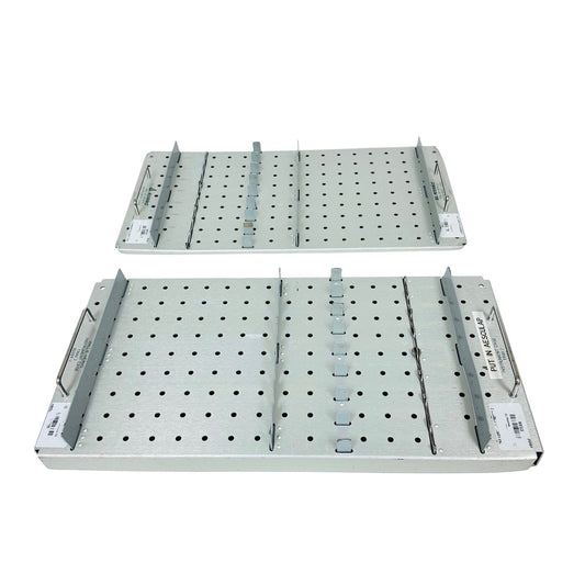 Acromed 2029T-1  &  2029T-2  Instrument Case Tray 1 And Tray 2 For Curettes Set