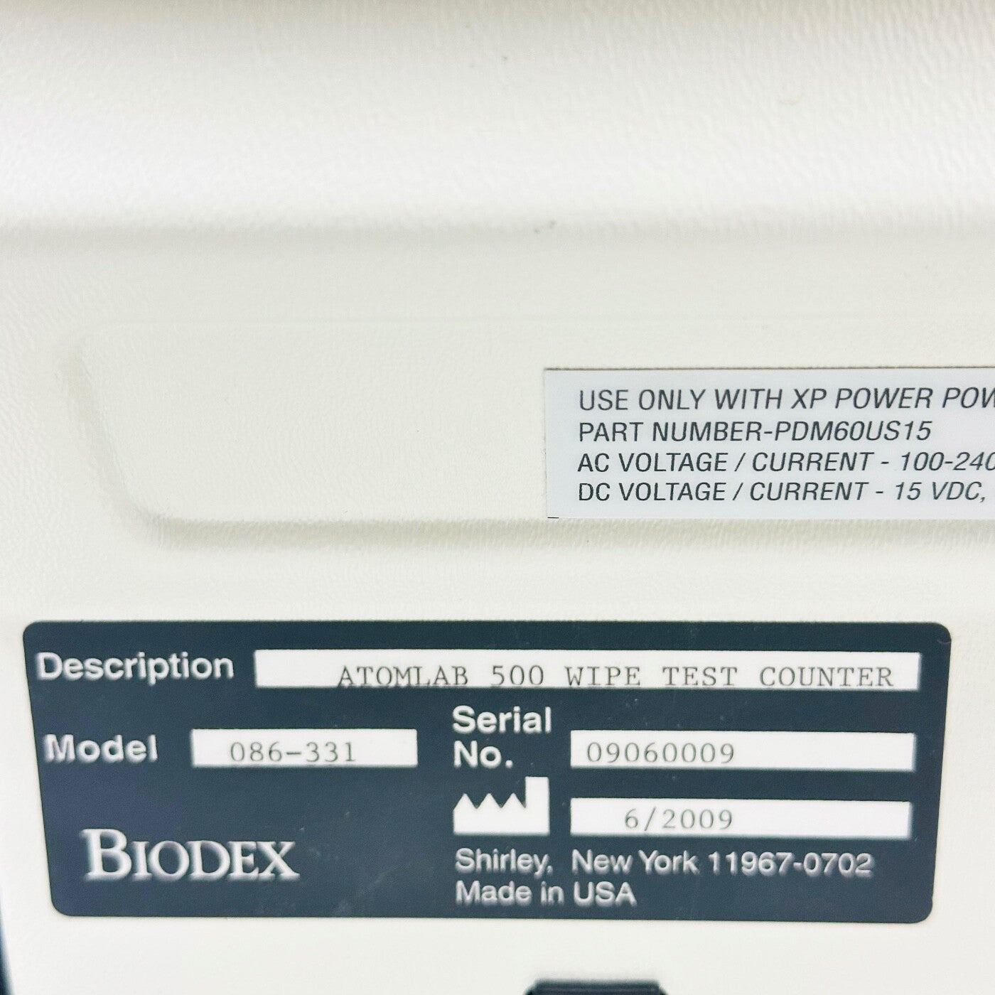 Biodex 086-331 Atomlab 500 Wipe Test Counter