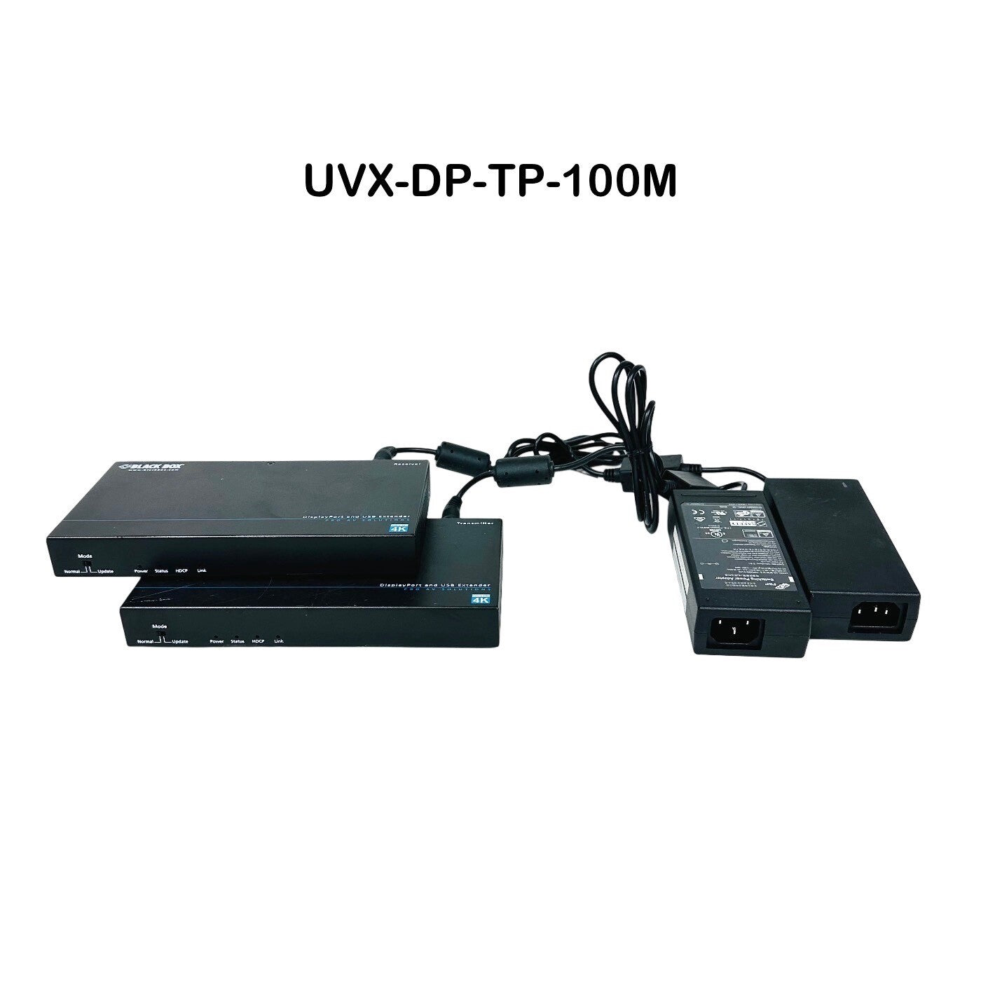 BLACKBOX UVX-DP-TP-100M Video Extender - DisplayPort, RS232, Audio, USB 2.0, 4K