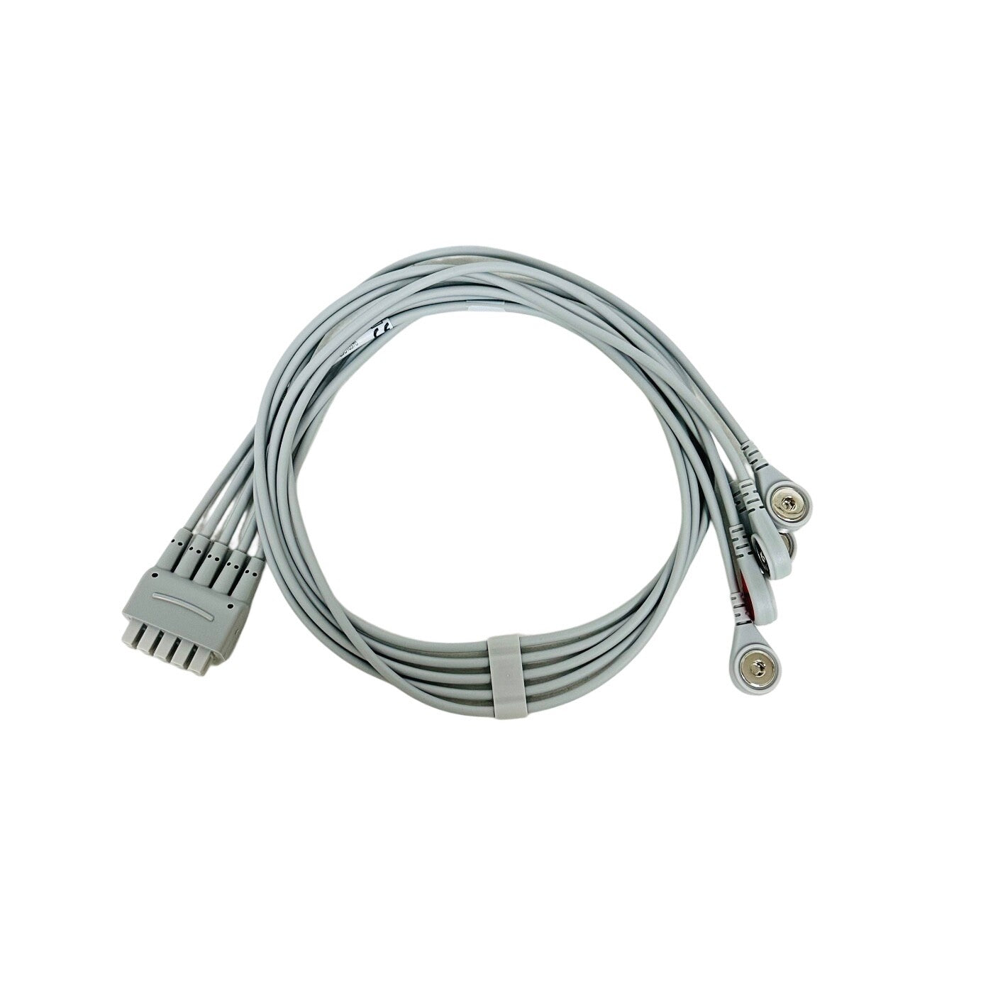 GE 2106383-001 ECG Leadwire Set, 5-lead, grouped, snap, AHA, 74 cm / 29 In