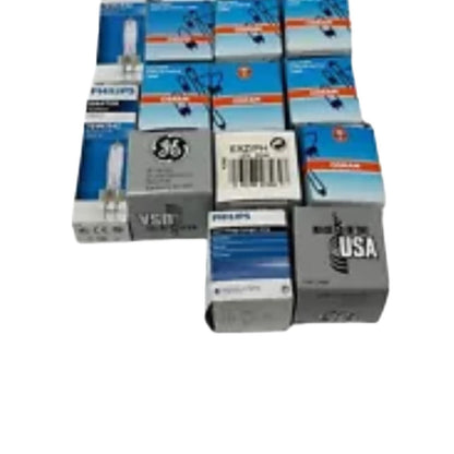 Ge / Osram / Philips  Lot Of  14 Tungsten Halogen Surgical And Optic Lamp