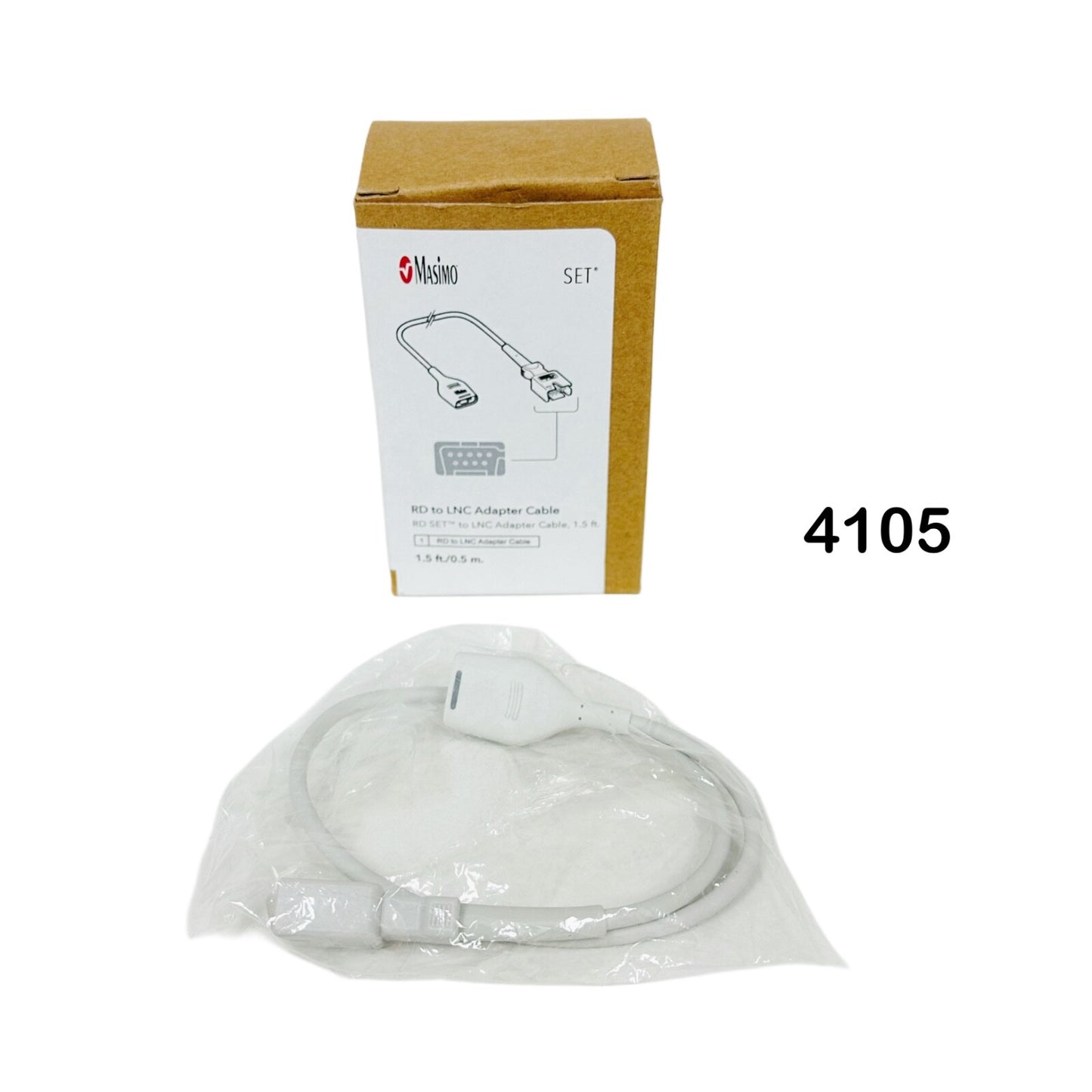 Masimo 4105 RD to LNC Adapter Cable 1.5 FT