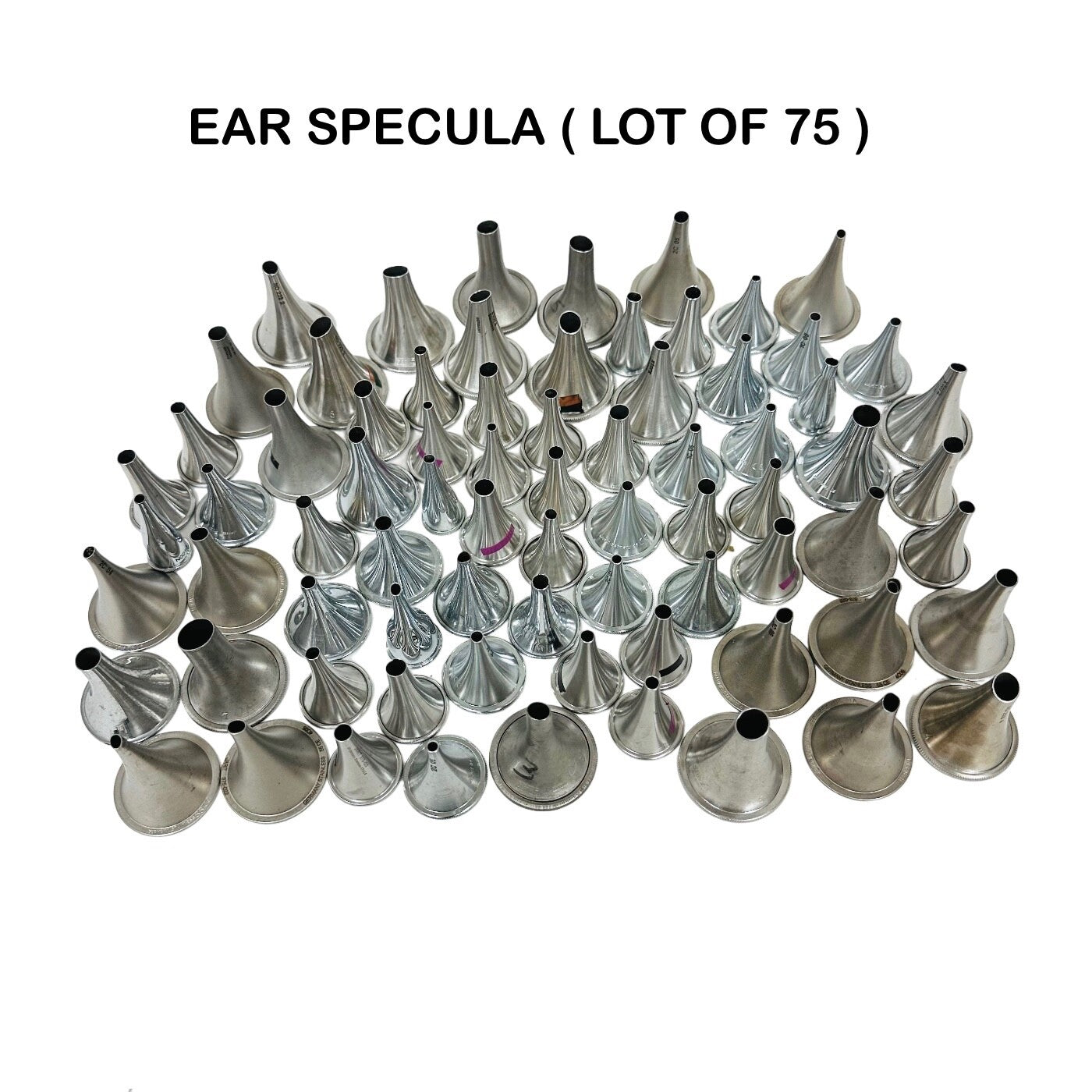 JARIT / OTHERS Ear Specula Stainless Steel, Instrument LOT OF 75