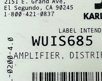 K STORZ WUIS685 / DMD-H102 DVI Multichannel Distributor / Amplifier W/ Power Sup