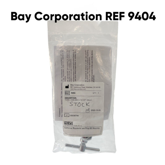 Bay Corporation REF 9404 Yoke CGA 940 x 1/4" NPT Male, CO2 & O2 Mix