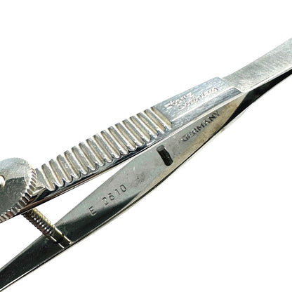 Storz E2610 Francis Chalazion Forceps 17mm wide lower plate 3.8" Instrument