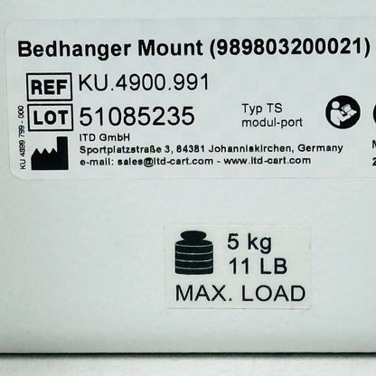Philips KU.4900.991 (989803200021) IntelliVue X3 Bedhanger Mount