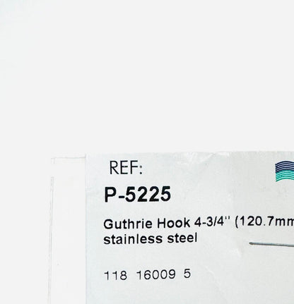 INTEGRA P5225 Padgett Guthrie Hook 2-Prongs, Sharp, 3mmmm, 5-1/8"