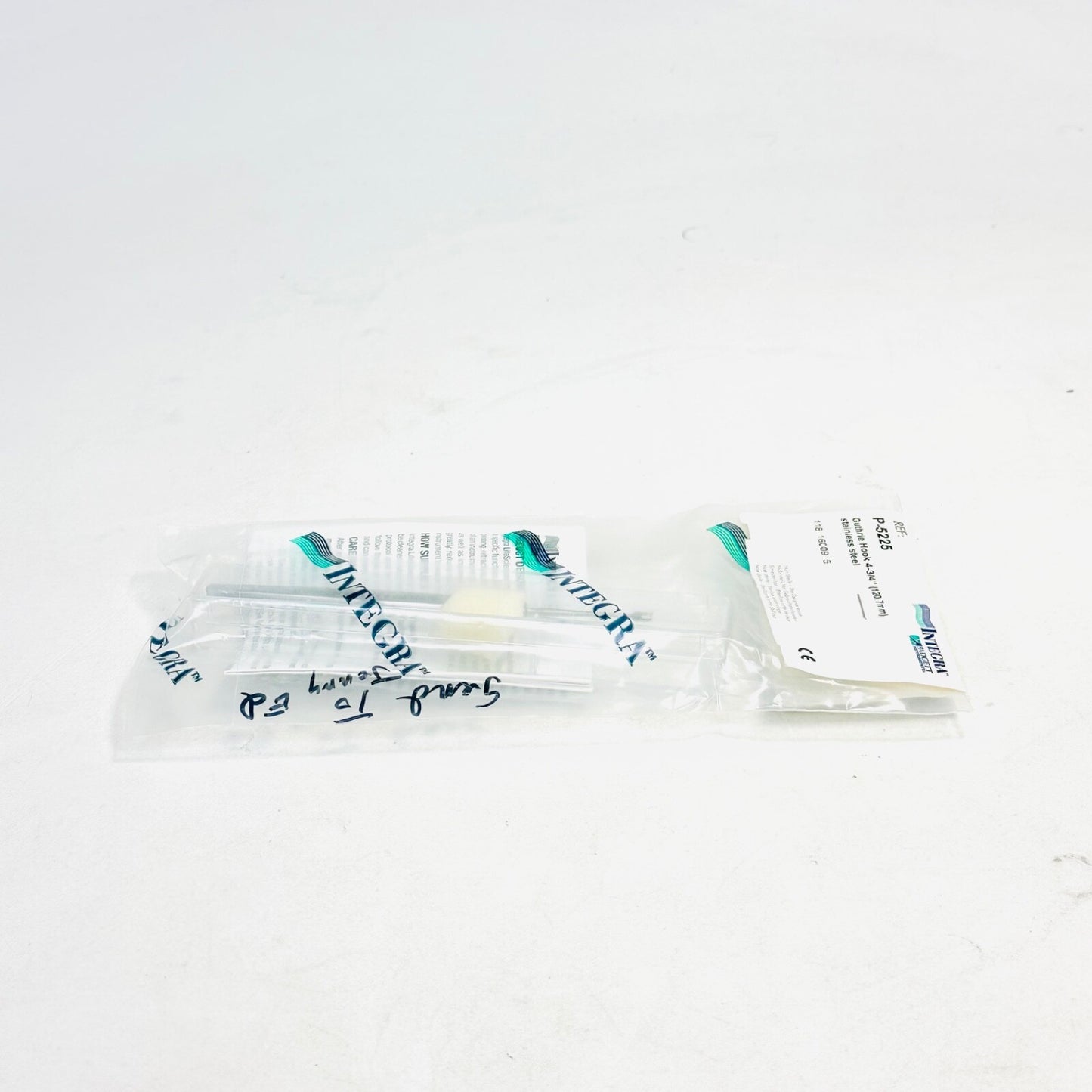 INTEGRA P5225 Padgett Guthrie Hook 2-Prongs, Sharp, 3mmmm, 5-1/8"