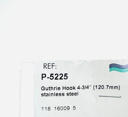 INTEGRA P5225 Padgett Guthrie Hook 2-Prongs, Sharp, 3mmmm, 5-1/8"